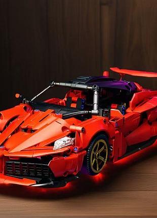 Конструктор ferrari fxx k 1200 деталей на 37,5 сантиметрів машина technic червоний ферарі машинка