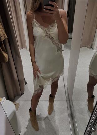 Сукня  з мереживом від zara