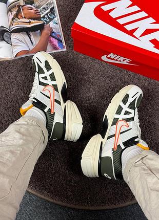 Кроссовки nike v2k run beige&amp;green 5