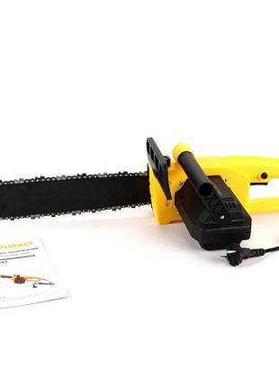 Електрична ланцюгова пила dewalt dcm2800x1 (шина 30 см, 2.8 квт) електропила деволт