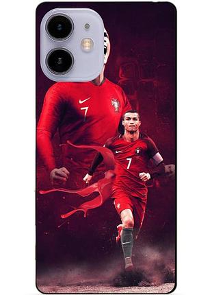 Силиконовый чехол бампер для iphone 11 с рисунком ronaldo португали роналдо