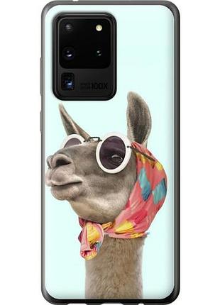 Чехол на samsung galaxy s20 ultra модная лама из пластика fch_0077048
