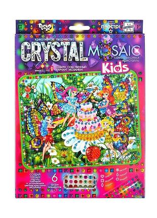 Набір креативної творчості "kids crystal mosaic" crmk-01-08, 6 форм елементів