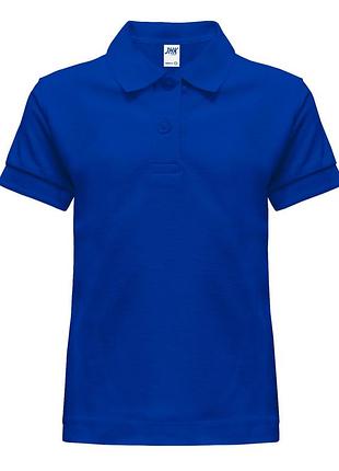 Детская тенниска-поло jhk kid unisex polo синяя, 12-14