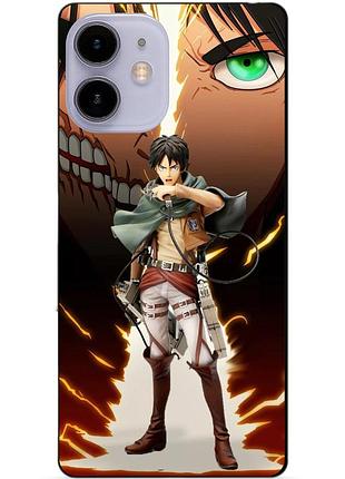 Силіконовий чохол бампер для iphone 11 з малюнком атака титанів attack on titan