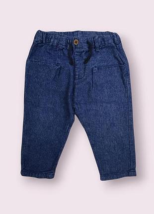 Джинси дитячі для хлопчика блакитні zara, розмір 86, 12-18 місяців, полегшені