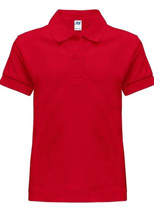 Детская тенниска-поло jhk kid unisex polo красный, 12-14