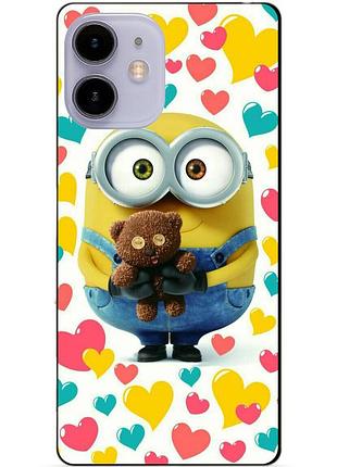 Силиконовый чехол бампер для iphone 11 с рисунком миньон боб minion