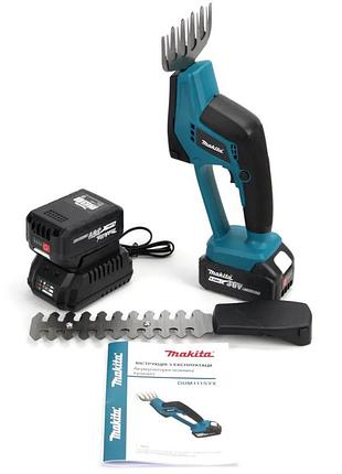 Акумуляторні ножиці-кущоріз makita dum111syx (36v 6.0 ah), акб ножиці для трави макіта