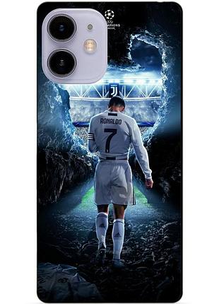 Силиконовый чехол бампер для iphone 11 с рисунком ronaldo роналдо