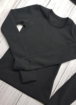 Комплект детский спортивный микродайвинг /футболка с длинным рукавом + лосины 116-122