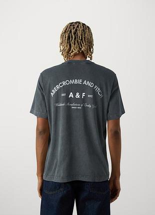 Мужская хлопковая футболка abercrombie &amp; fitch