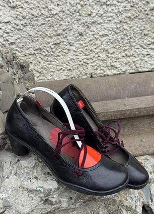 Кожаные оригинальные туфли мери джейн camper peu nara mary jane pump