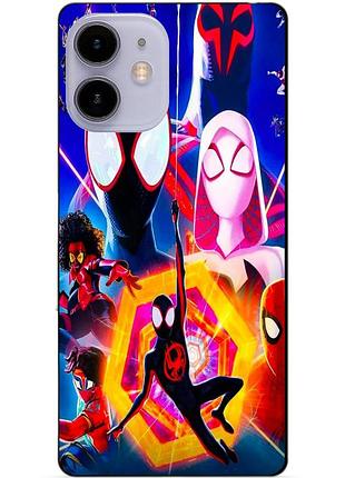 Силиконовый чехол бампер для iphone 11 с картинкой spider man человек паук