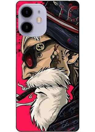 Силиконовый чехол бампер для iphone 11 с рисунком дед хипстер