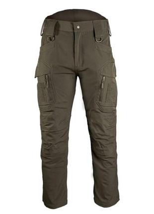 Чоловічі штани вологозахисні sturm mil-tec "softshell pants assault" ranger green