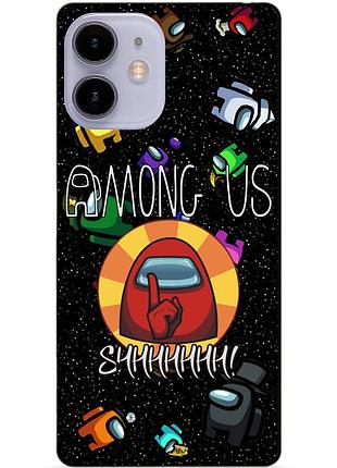 Силиконовый чехол бампер для iphone 11 с рисунком among us амонг ас