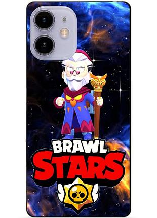 Силиконовый чехол бампер для iphone 11 с героем космический бравл байрон
