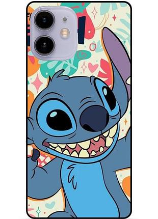 Силиконовый бампер чехол для iphone 11 с рисунком stitch стич