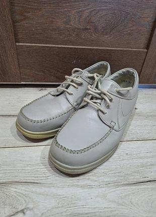 Кожаные туфли clarks, размер 10,5 (45)