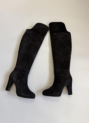 Замшевые сапоги max mara suede weekend 37(23.5cm)