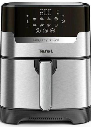 Мультипечь tefal ey505d15 easyfry&grill precision, 1550вт, чаша-4.2л, сенсорное, пластик, серый