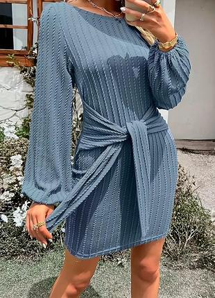 Текстурна сукня з завʼязкою xl