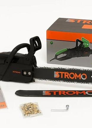 Мощная электропила stromo k2650 — плавный пуск, шина 50 см, 2700 вт