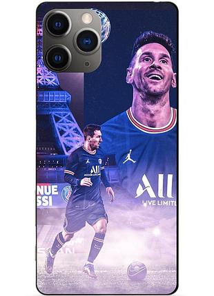 Силиконовый чехол бампер для iphone 11 pro с рисунком messi psg месси