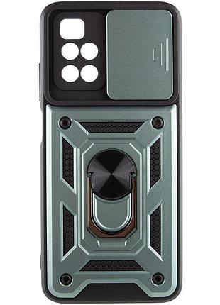 Чехол ummi camshield serge ring для xiaomi redmi 10 зеленый / green