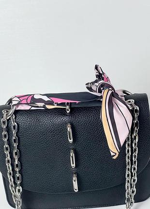 Чорна сумочка bata 5