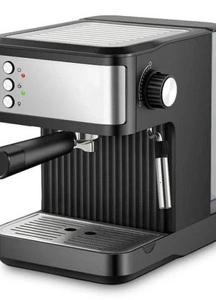 Эспрессо кофемашина crownberg cb-1570 1200 вт с рабочим давлением 20 бар и функцией приготовления 2 чашок wo-56