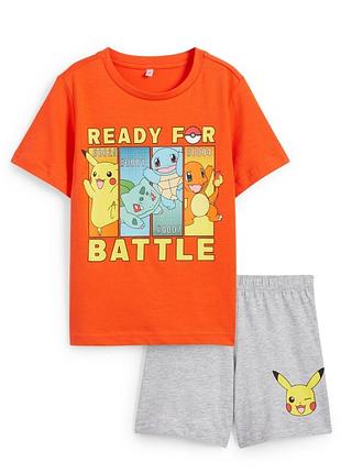 Летняя пижама мальчишку 
летняя пижама pokémon 
шорты футболка pokémon c&amp;a
