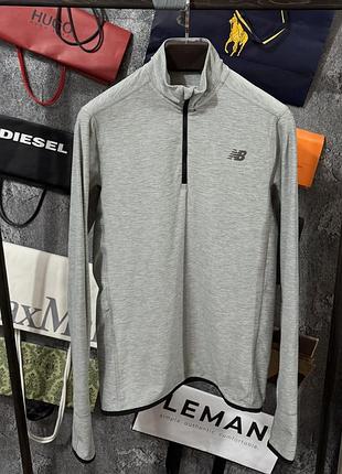 Кофта чоловічі zip рашгард new balance сірий m