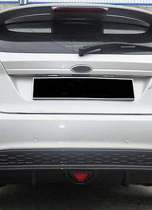 Задній дифузор dpt v-1 (hb, чорний глянець) для ford fiesta 2008-2017 рр