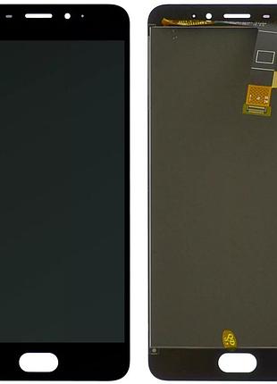 Дисплей meizu m1e, m3e (a680) с тачскрином черный