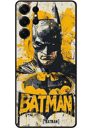 Чехол силиконовый бампер для samsung s24 ultra с рисунком batman dc бэтмен