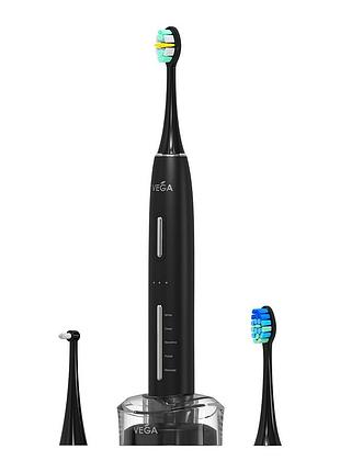 Звуковая зубная щетка vega pro vt-800 black гарантия 1 год