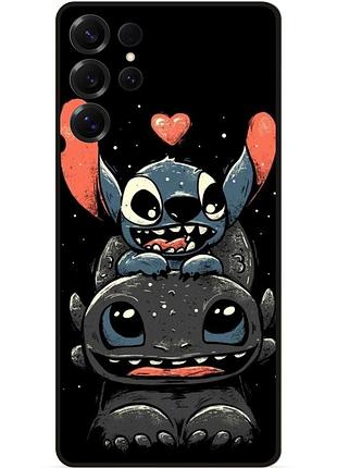 Силіконовий бампер чохол для samsung s25 ultra з малюнком stitch стіч