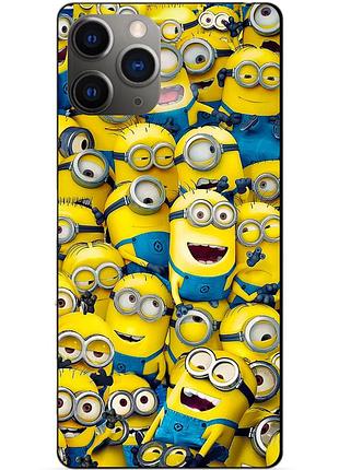 Силиконовый чехол бампер для iphone 11 pro max с рисунком миньоны minion