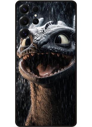 Силіконовий чохол бампер для samsung s25 ultra з малюнком как приручить дракона