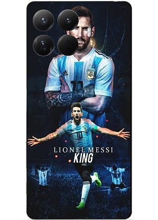 Силіконовий чохол бампер для xiaomi 15t pro з малюнком messi or мессі