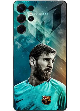 Чехол силиконовый бампер для samsung s24 ultra с рисунком leo messi месси