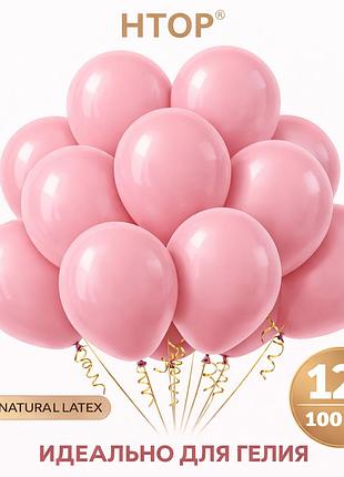 Надувные воздушные шары htop 100 шт party balloons 30см товары для оформления дня рождения праздничная атрибутика розовый
