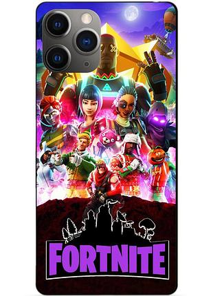 Силиконовый чехол бампер для iphone 11 pro max с рисунком fortnite фортнайт