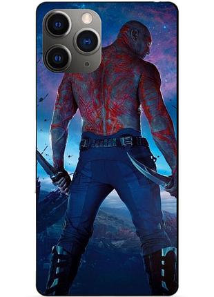 Силиконовый чехол бампер для iphone 11 pro max с рисунком дракс стражи галактики drax