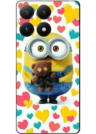 Силиконовый бампер чехол для xiaomi 15t с рисунком миньон боб minion