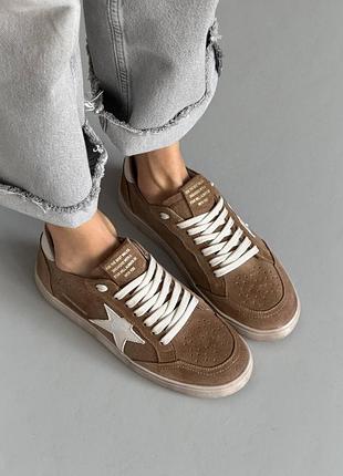 Трендовые кеды TM️ olli shoes
цвет: коричневый | тоффи, натуральная замша