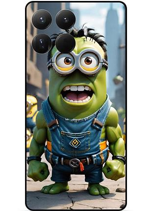 Чехол силиконовый бампер для xiaomi 15t pro с рисунком миньон халк minion