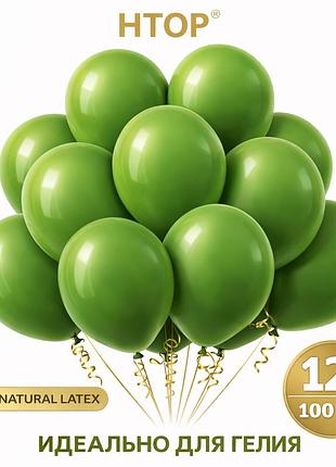 Надувные воздушные шары htop 100 шт party balloons 30см товары для оформления дня рождения праздничная атрибутика темно зеленый